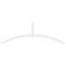 Ekena Millwork Archdale Architectural Grade PVC Gable Bracket, 108"W x 36"H x 2"D x 4"F, 8/12 Pitch GBP108X36X0204ARC00 - alternate 2